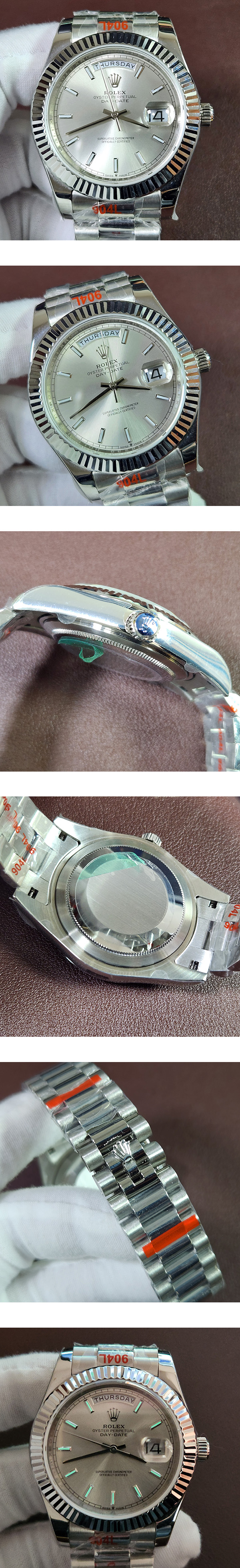 【TT製造】紳士にふさわしい時計_ロレックススーパーコピー時計 デイデイト 228239 シルバー